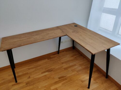 LEICA L-Shape Solid Wood Table photo review