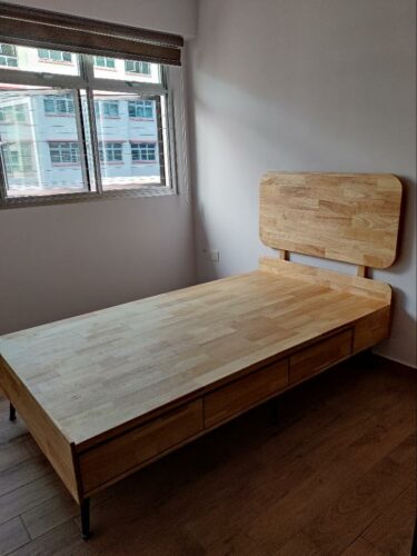 BELITA Solid Wood Bed Frame photo review