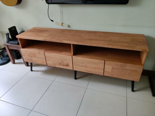 SHERLOCK Solid Wood TV Console photo review