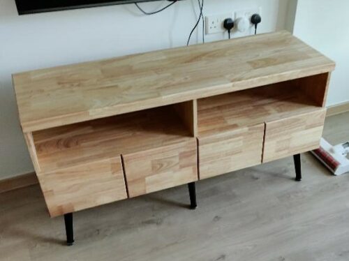 SHERLOCK Solid Wood TV Console photo review